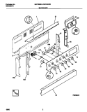BACKGUARD Diagram and Parts List for GEF322BBDB  Gibson Range