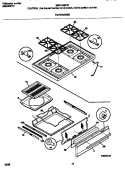 TOP / DRAWER Diagram and Parts List for MSF312BFWD  Frigidaire Range