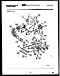 DRYER MOTOR, BLOWER AND BELT Diagram and Parts List for SM115LXD2  Frigidaire Washer