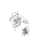 OVEN CAVITY Diagram and Parts List for REP309CF1  Kelvinator Range