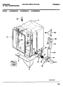 TUB Diagram and Parts List for FDB898GCB0  Frigidaire Dishwasher