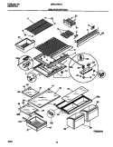 SHELVES / CONTROLS Diagram and Parts List for GRT21PRCW3  Gibson Refrigerator