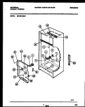 INTERIOR PARTS Diagram and Parts List for MFU20F3BW1  Frigidaire Freezer