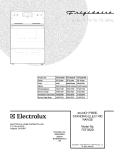 COVER Diagram and Parts List for FEF352DUB  Frigidaire Range