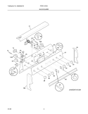 BACKGUARD Diagram and Parts List for PFEF317ES1  Frigidaire Range