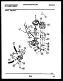 WASHER DRIVE SYSTEM AND PUMP Diagram and Parts List for SM230PXD1  Frigidaire Washer
