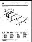 DOOR PARTS Diagram and Parts List for 30KPMAWHN1  Tappan Range