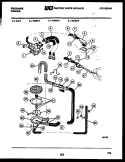 PUMP, WATER VALVE AND WATER INLET Diagram and Parts List for WC9DW3  Frigidaire Washer