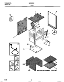 BODY Diagram and Parts List for MGF313SCWB  Frigidaire Range