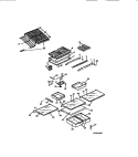 SHELVES Diagram and Parts List for FPZ21TRL0  Frigidaire Refrigerator