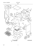 BODY Diagram and Parts List for LFEF3016LWB  Frigidaire Range