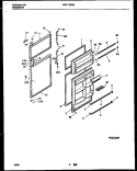 DOOR PARTS Diagram and Parts List for WRT17NRBD0  Frigidaire Refrigerator