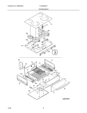 TOP / DRAWER Diagram and Parts List for PLES389ECC  Frigidaire Range