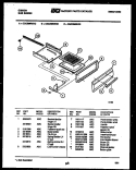 BROILER DRAWER PARTS Diagram and Parts List for CGC3M6WXE  Gibson Range