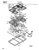COOKTOP PARTS Diagram and Parts List for FGC6X9XECC  Frigidaire Cooktop