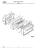 DOOR Diagram and Parts List for FEF350CASG  Frigidaire Range