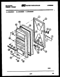 DOOR PARTS Diagram and Parts List for UFS160FM2W  Kelvinator Freezer