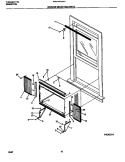 WINDOW MOUNTING PARTS Diagram and Parts List for WAS182G2A1  Frigidaire Air Conditioner