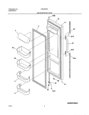 REFRIGERATOR DOOR Diagram and Parts List for GRS26F5AQ1  Gibson Refrigerator