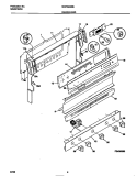 BACKGUARD Diagram and Parts List for MGF324WBSE  Frigidaire Range
