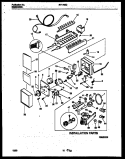 ICE MAKER AND INSTALLATION PARTS Diagram and Parts List for RT175SCW1  Frigidaire Refrigerator