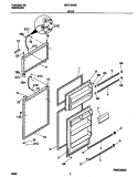 DOORS Diagram and Parts List for MRT15CNEWB  Frigidaire Refrigerator