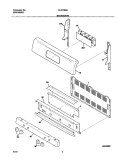 BACKGUARD Diagram and Parts List for GLGF388AQC  Frigidaire Range