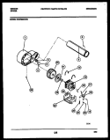 BLOWER AND DRIVE PARTS Diagram and Parts List for DE27S6WVFD  Gibson Dryer