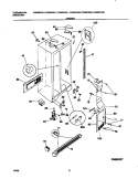CABINET Diagram and Parts List for FRS26ZRGW1  Frigidaire Refrigerator