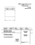 COVER Diagram and Parts List for FEF303CWB  Frigidaire Range