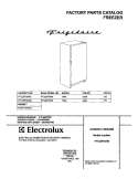 COVER Diagram and Parts List for FFU20F3AW2  Frigidaire Freezer