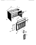 CABINET, FRONT, WRAPPER Diagram and Parts List for AL183J2A1  Frigidaire Air Conditioner