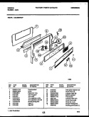 BACKGUARD Diagram and Parts List for CGC3S5WXF  Gibson Range
