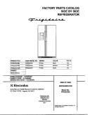COVER Diagram and Parts List for FRS22ZGHD6  Frigidaire Refrigerator