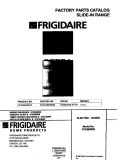 COVER Diagram and Parts List for FCS388WGCC  Frigidaire Range