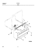FRAME Diagram and Parts List for FDB780RCQ0  Frigidaire Dishwasher