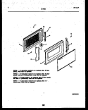 DOOR PARTS Diagram and Parts List for 56-4851-10-02  Tappan Microwave