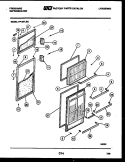 DOOR PARTS Diagram and Parts List for FP18TLW2  Frigidaire Refrigerator