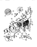 TUBS Diagram and Parts List for WF2000DW1  Frigidaire Washer