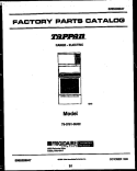 SPLASHER CONTROL Diagram and Parts List for 73-3751-23-02  Tappan Range