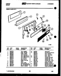 BACKGUARD Diagram and Parts List for 31-2979-00-01  Tappan Range