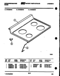 COOKTOP PARTS Diagram and Parts List for KF450GDD6  Frigidaire Range