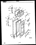 DOOR PARTS Diagram and Parts List for FRT20TRAD0  Frigidaire Refrigerator