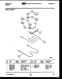 BROILER PARTS Diagram and Parts List for RS33BNL1  Frigidaire Range