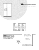 COVER Diagram and Parts List for WRS23MF5ASA  Westinghouse Refrigerator
