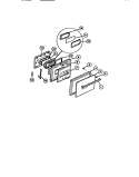 DOOR PARTS Diagram and Parts List for REM77BL2  Frigidaire Microwave Oven Combo