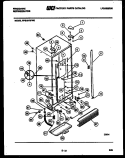 INTERIOR PARTS Diagram and Parts List for UFP19DL4  Frigidaire Freezer