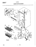 CABINET / CONTROL / SHELVES Diagram and Parts List for UL2193ECW7  Electrolux Freezer