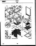BODY PARTS Diagram and Parts List for FEF351SAWA  Frigidaire Range
