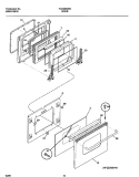 DOOR Diagram and Parts List for FCS388WGCC  Frigidaire Range